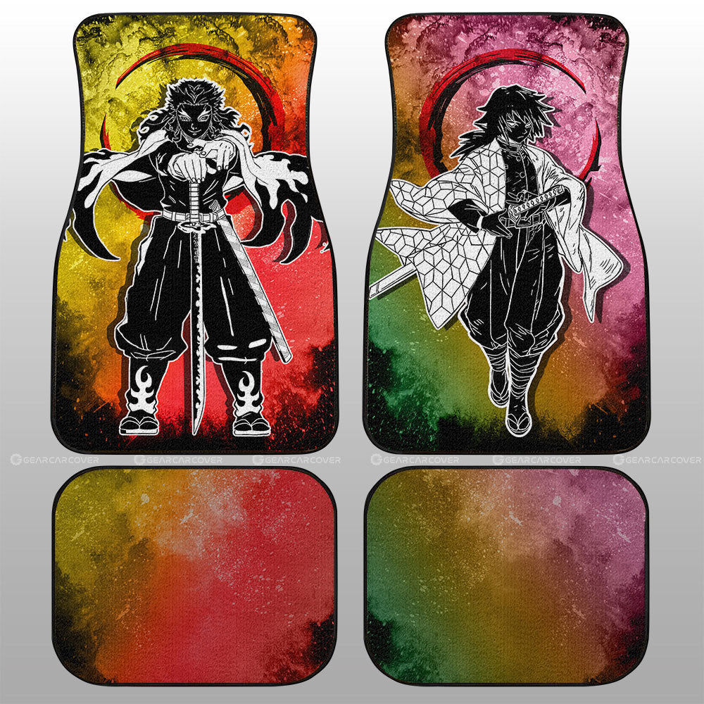 Rengoku Giyuu Car Floor Mats Custom Car Accessories - Gearcarcover - 1