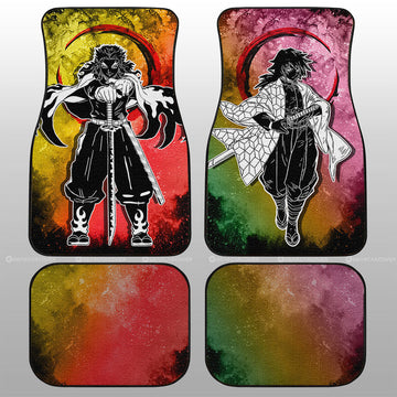 Rengoku Giyuu Car Floor Mats Custom Car Accessories - Gearcarcover - 1