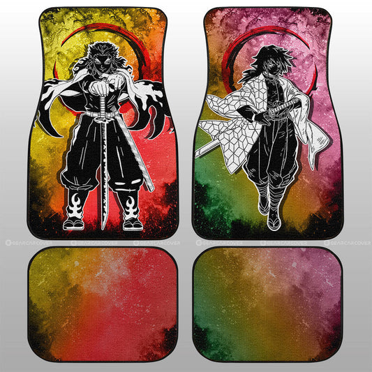 Rengoku Giyuu Car Floor Mats Custom Car Accessories - Gearcarcover - 1