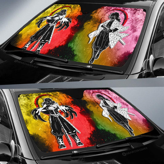 Rengoku Giyuu Car Sunshade Custom Car Accessories - Gearcarcover - 2