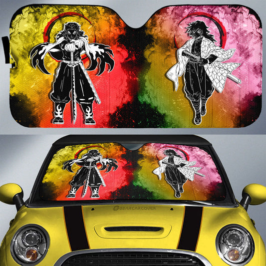Rengoku Giyuu Car Sunshade Custom Car Accessories - Gearcarcover - 1