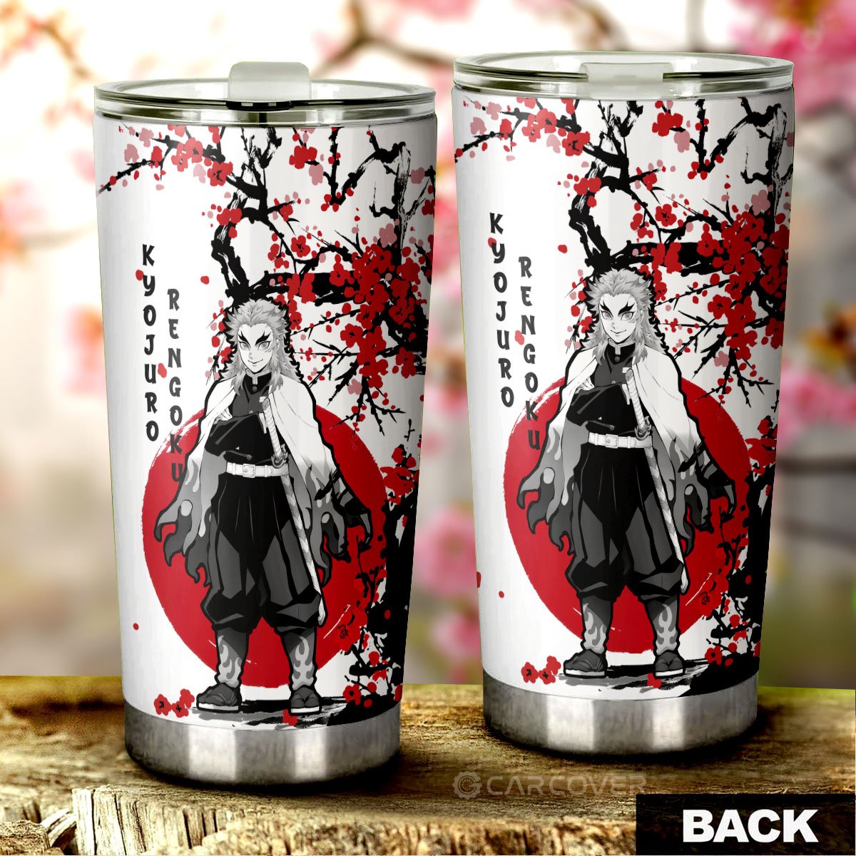 Rengoku Tumbler Cup Custom Japan Style Car Interior Accessories - Gearcarcover - 3