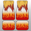 Rengoku Uniform Car Floor Mats Custom Hairstyle Car Interior Accessories - Gearcarcover - 2