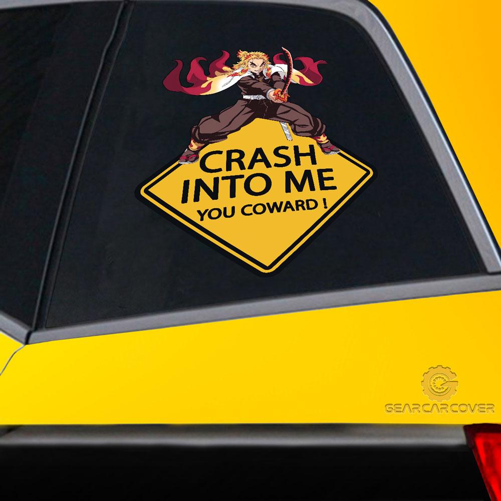 Rengoku Warning Car Sticker Custom For Fans - Gearcarcover - 2