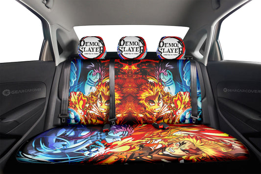 Rengoku vs Akaza Car Back Seat Cover Custom - Gearcarcover - 2