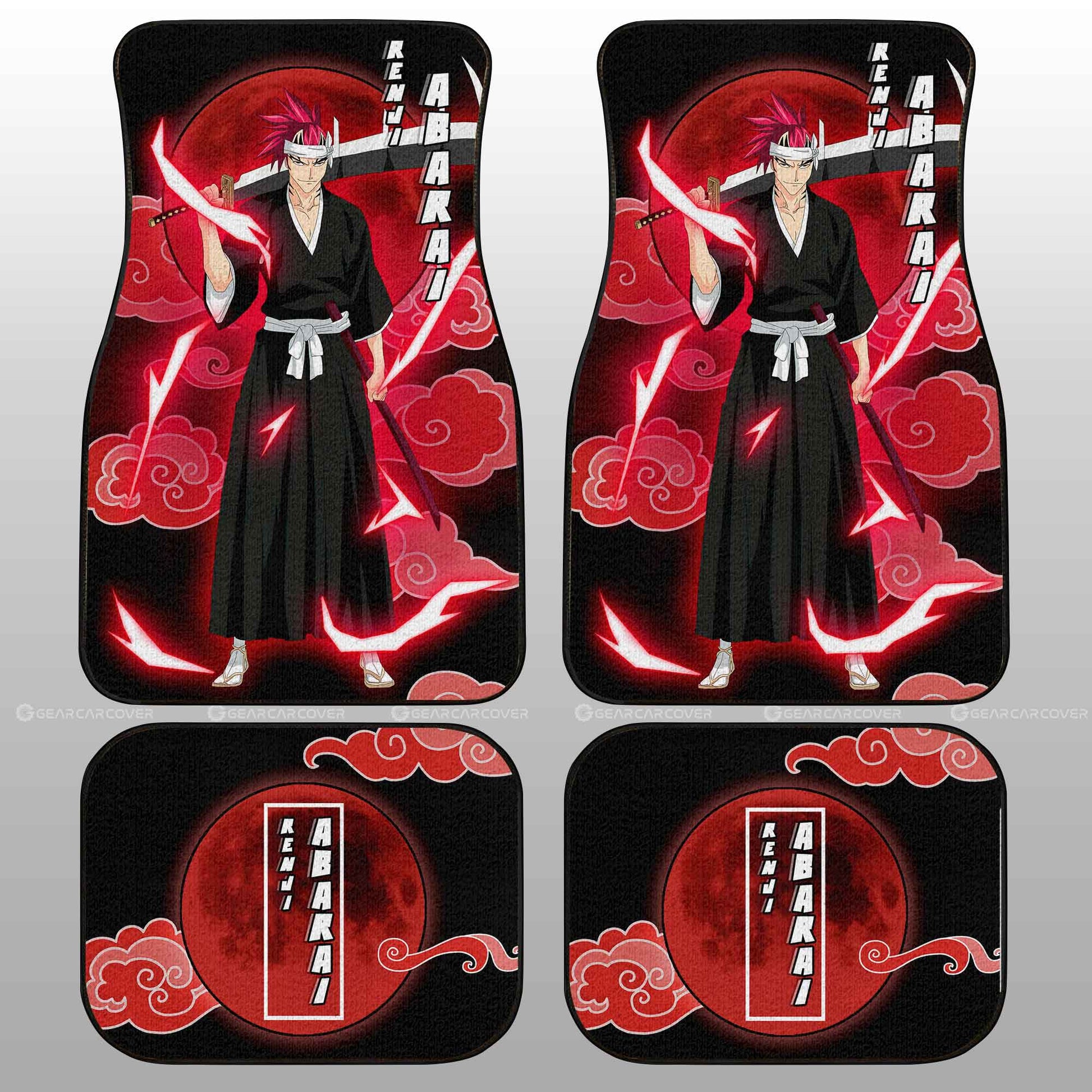 Renji Abarai Car Floor Mats Custom Bleach Car Interior Accessories - Gearcarcover - 2