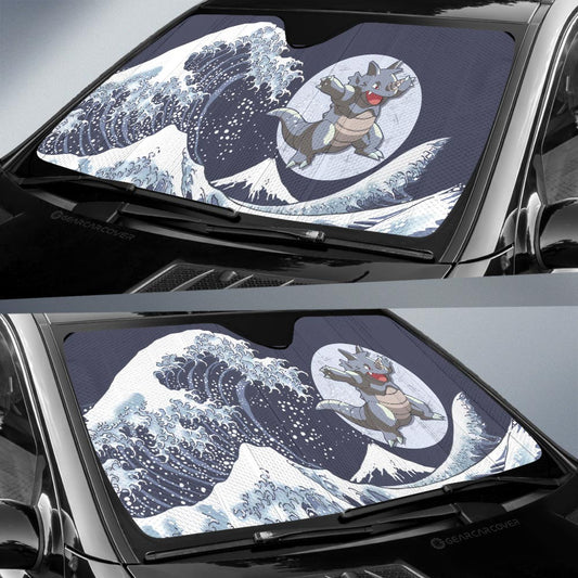 Rhydon Car Sunshade Custom Pokemon Car Accessories - Gearcarcover - 2