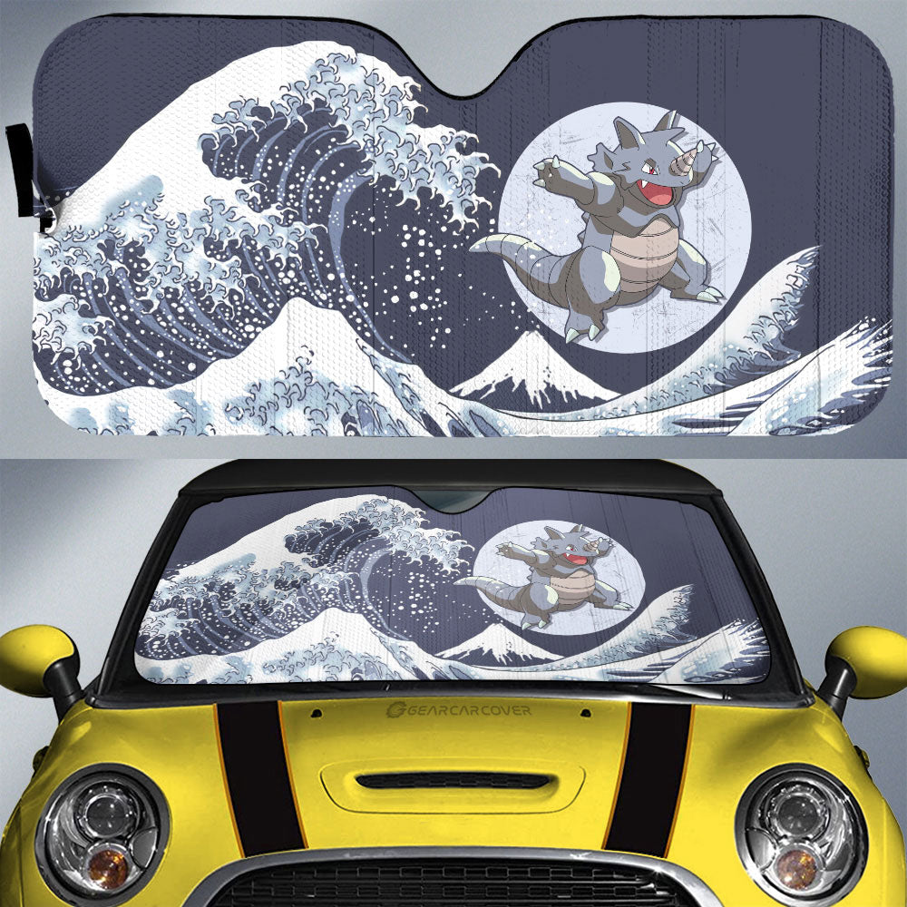 Rhydon Car Sunshade Custom Pokemon Car Accessories - Gearcarcover - 1