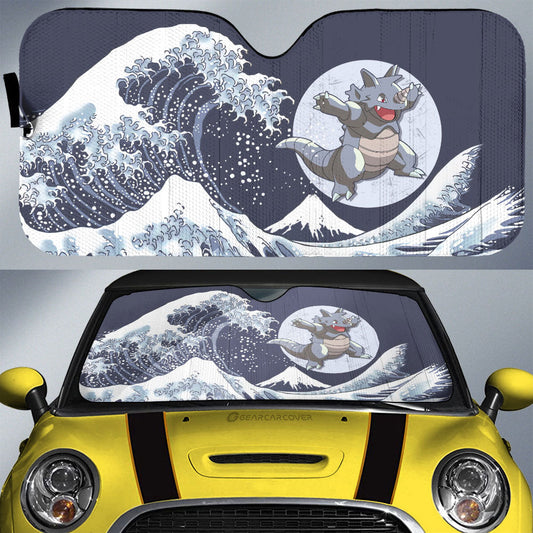 Rhydon Car Sunshade Custom Pokemon Car Accessories - Gearcarcover - 1