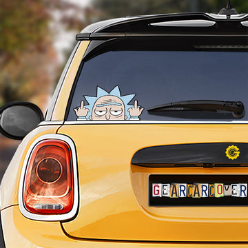 Rick And Morty Car Sticker Custom Car Accessories - Gearcarcover - 1