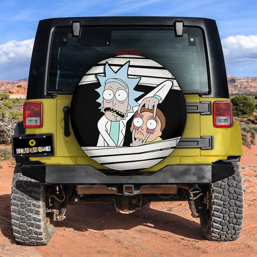 Rick And Morty Spare Tire Covers Horror Characters Car Accessories - Gearcarcover - 2