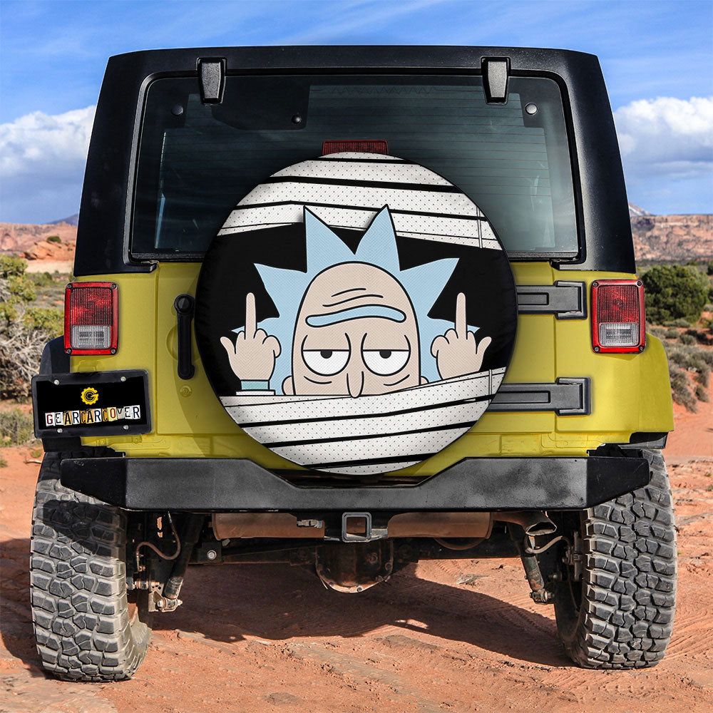 Rick And Morty Spare Tire Covers Horror Characters Car Accessories - Gearcarcover - 2