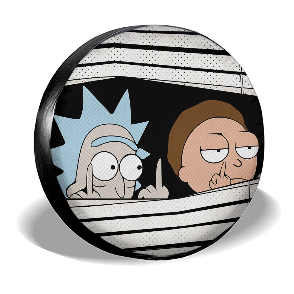 Rick And Morty Spare Tire Covers Horror Characters Car Accessories - Gearcarcover - 3