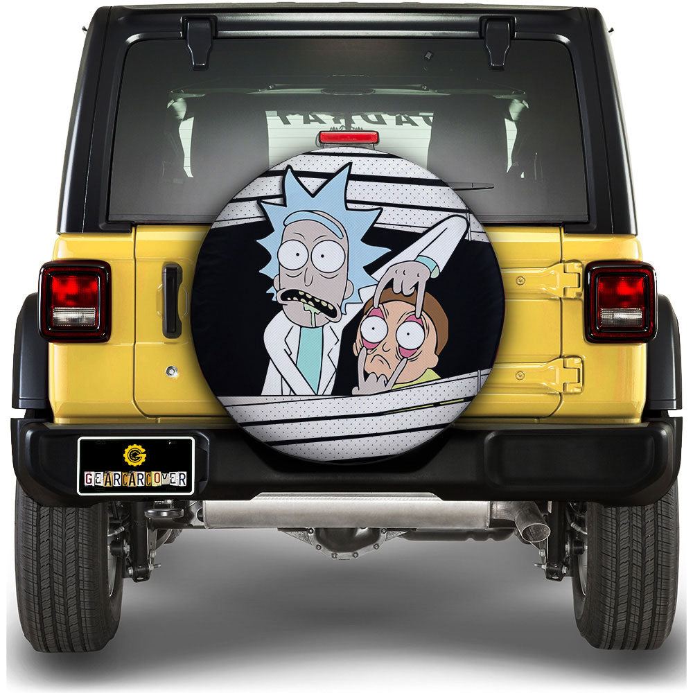 Rick And Morty Spare Tire Covers Horror Characters Car Accessories - Gearcarcover - 1