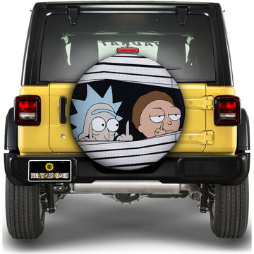 Rick And Morty Spare Tire Covers Horror Characters Car Accessories - Gearcarcover - 1