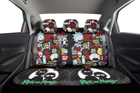 Rick and Morty Car Back Seat Covers Custom Car Interior Accessories - Gearcarcover - 2
