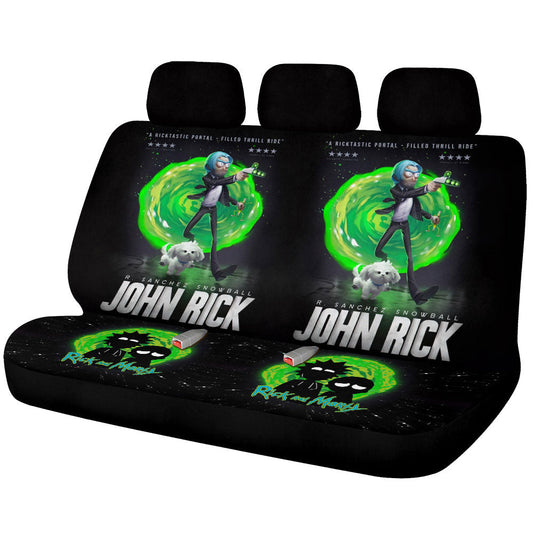 Rick and Morty Car Back Seat Covers Custom Car Interior Accessories - Gearcarcover - 1