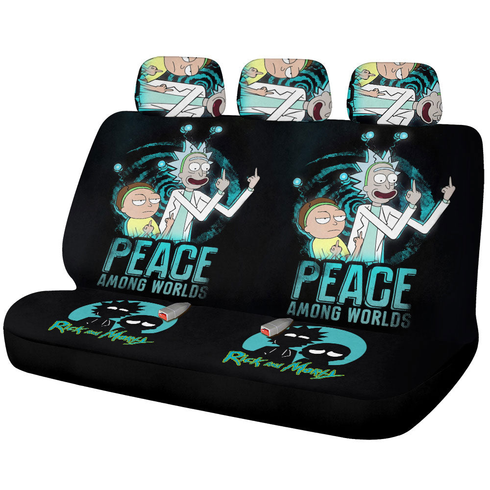 Rick and Morty Car Back Seat Covers Custom Car Interior Accessories - Gearcarcover - 1