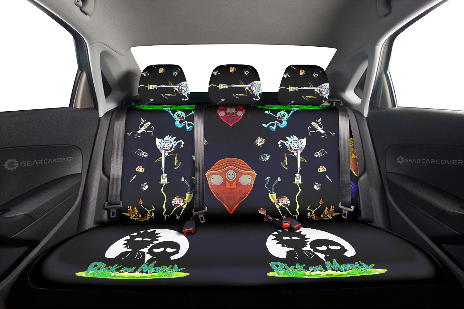 Rick and Morty Car Back Seat Covers Custom Car Interior Accessories - Gearcarcover - 2