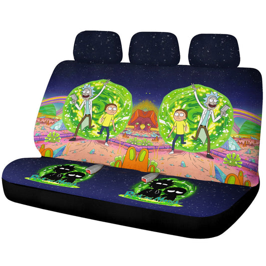 Rick and Morty Car Back Seat Covers Custom Car Interior Accessories - Gearcarcover - 1