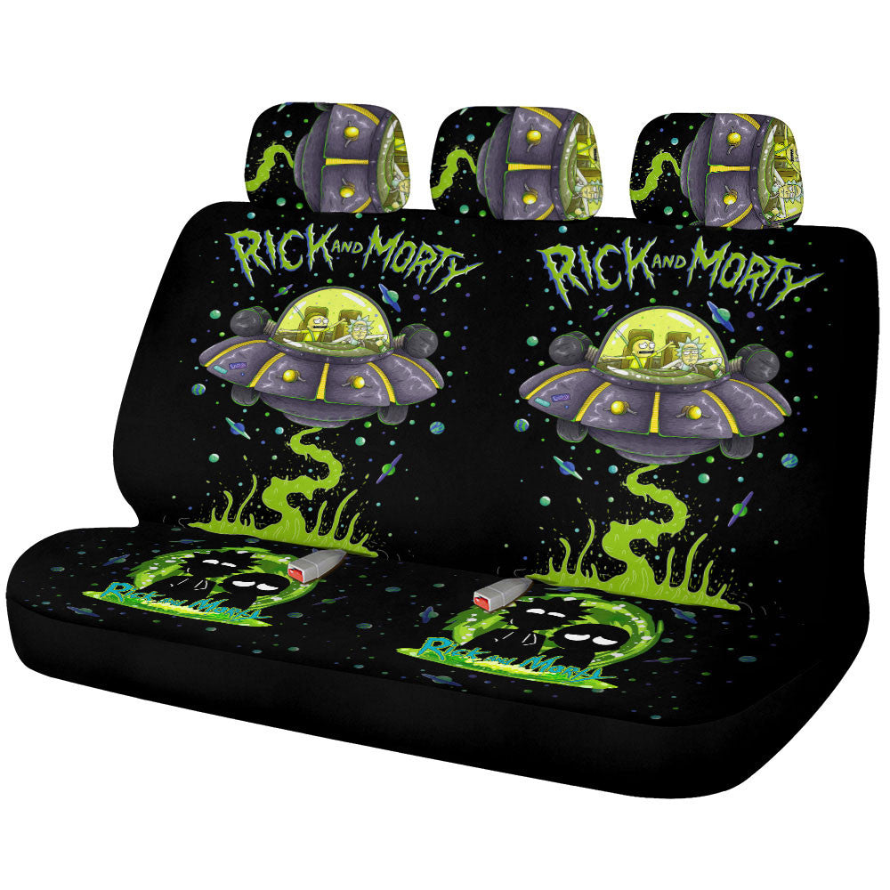 Rick and Morty Car Back Seat Covers Custom Car Interior Accessories - Gearcarcover - 1