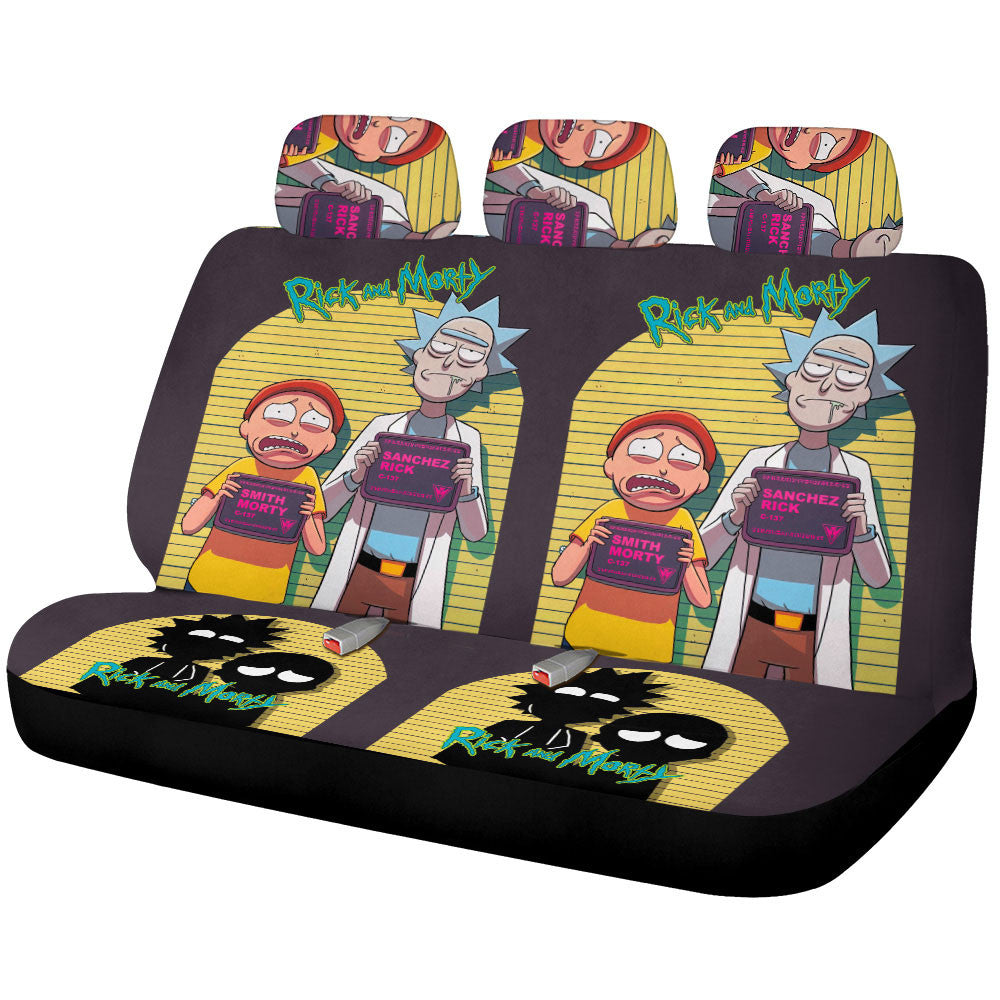 Rick and Morty Car Back Seat Covers Custom Car Interior Accessories - Gearcarcover - 1