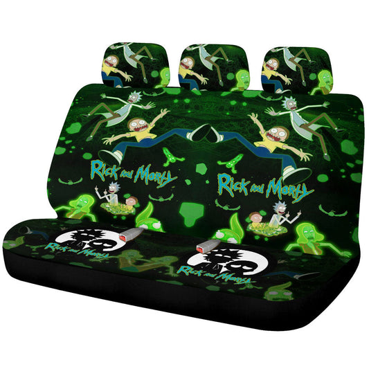 Rick and Morty Car Back Seat Covers Custom Car Interior Accessories - Gearcarcover - 1
