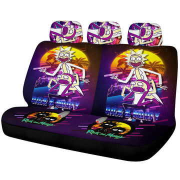 Rick and Morty Car Back Seat Covers Custom Car Interior Accessories - Gearcarcover - 1