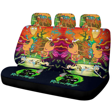 Rick and Morty Car Back Seat Covers Custom Car Interior Accessories - Gearcarcover - 1