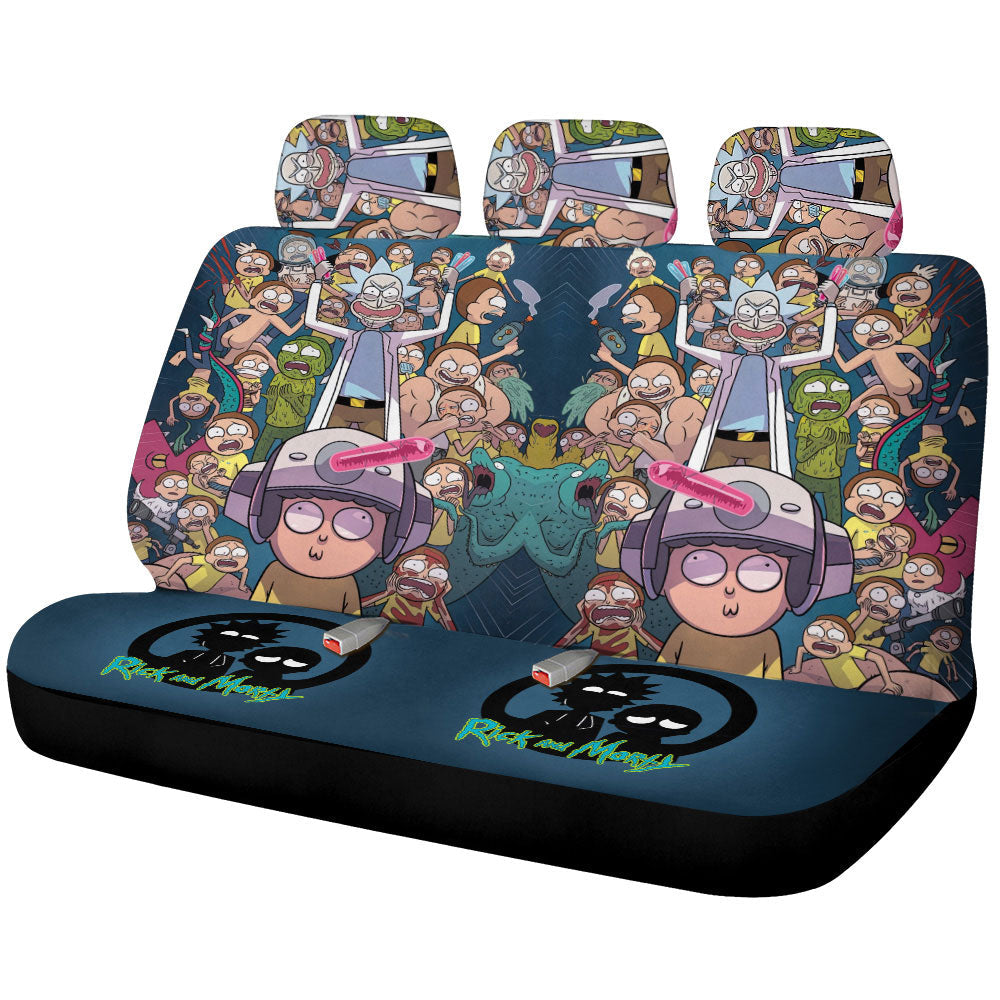 Rick and Morty Car Back Seat Covers Custom Car Interior Accessories - Gearcarcover - 1
