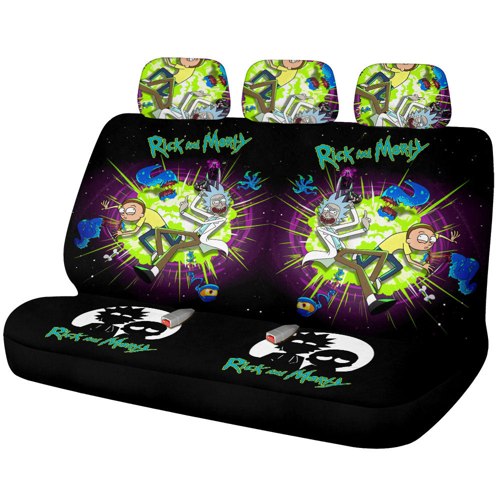 Rick and Morty Car Back Seat Covers Custom Car Interior Accessories - Gearcarcover - 1