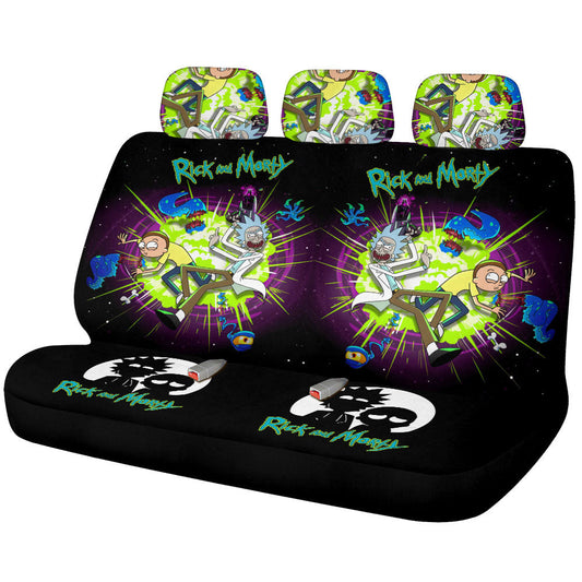 Rick and Morty Car Back Seat Covers Custom Car Interior Accessories - Gearcarcover - 1