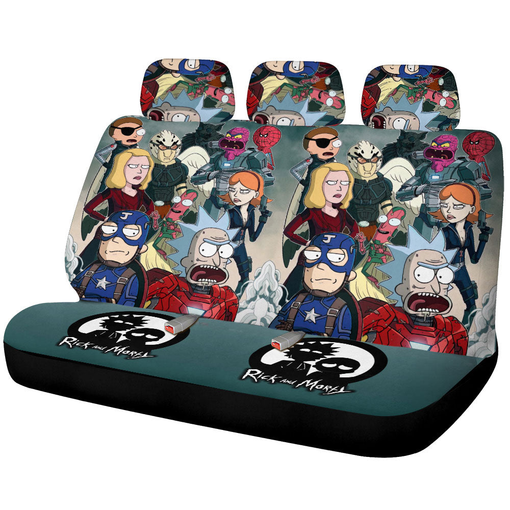 Rick and Morty Car Back Seat Covers Custom Car Interior Accessories - Gearcarcover - 1