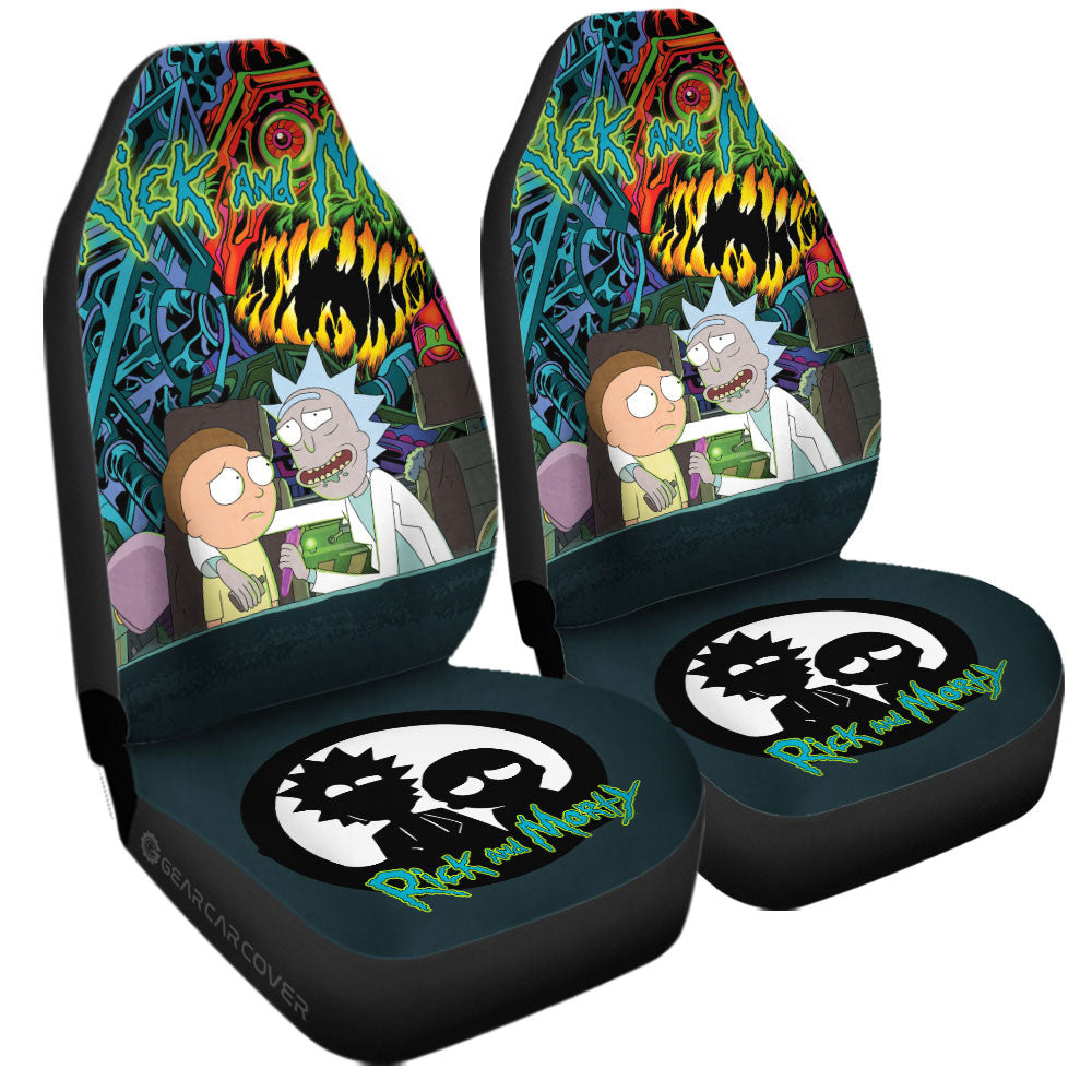 Rick and Morty Car Seat Covers Custom Car Interior Accessories - Gearcarcover - 3