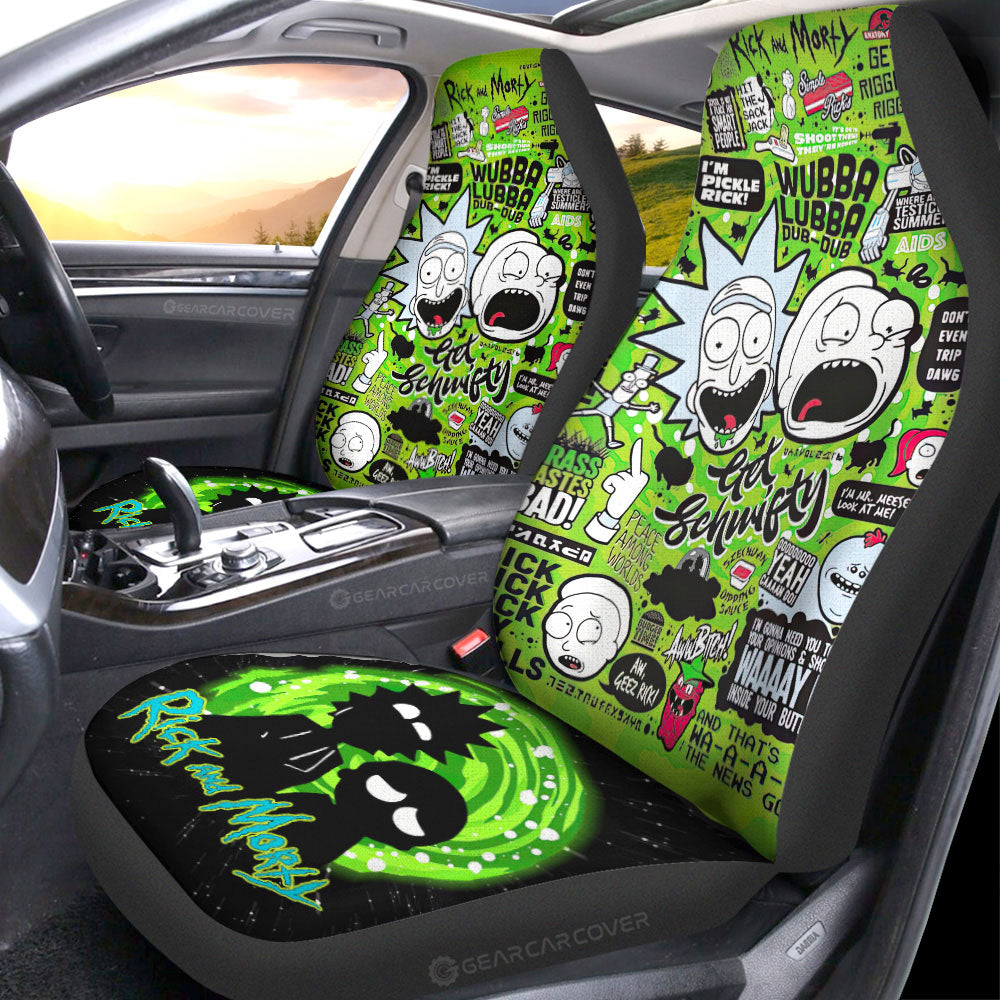 Rick and Morty Car Seat Covers Custom Car Interior Accessories - Gearcarcover - 1