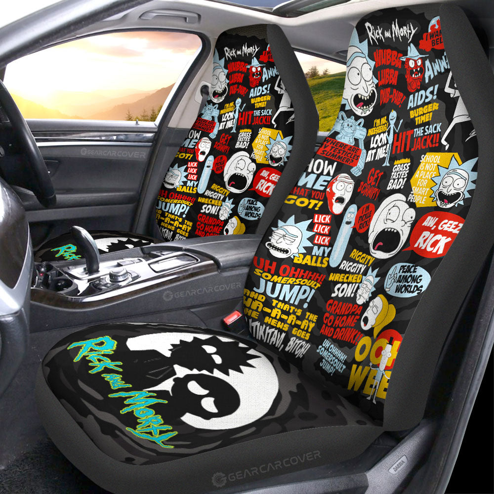 Rick and Morty Car Seat Covers Custom Car Interior Accessories - Gearcarcover - 1