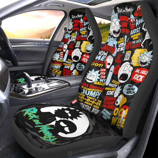 Rick and Morty Car Seat Covers Custom Car Interior Accessories - Gearcarcover - 1