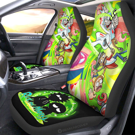 Rick and Morty Car Seat Covers Custom Car Interior Accessories - Gearcarcover - 1