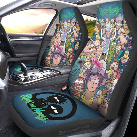 Rick and Morty Car Seat Covers Custom Car Interior Accessories - Gearcarcover - 1