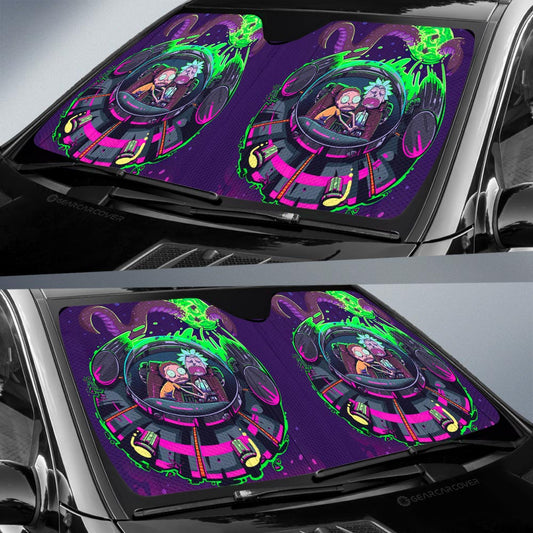 Rick and Morty Car Sunshade Custom Car Interior Accessories - Gearcarcover - 2