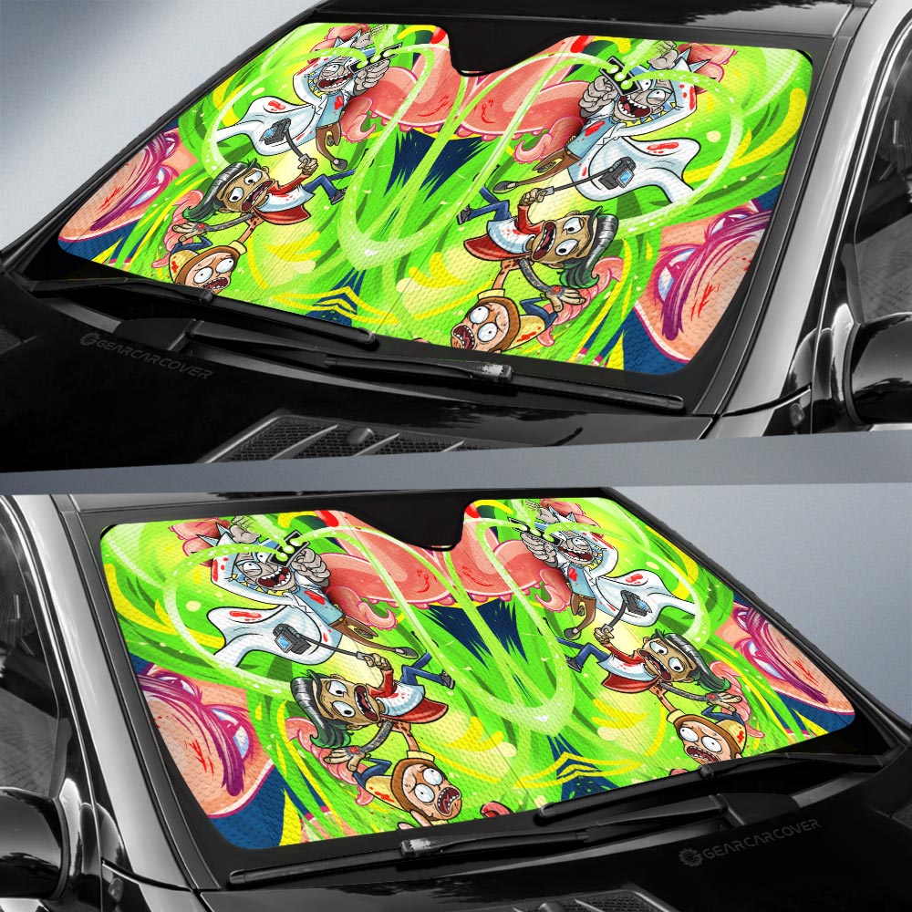 Rick and Morty Car Sunshade Custom Car Interior Accessories - Gearcarcover - 2