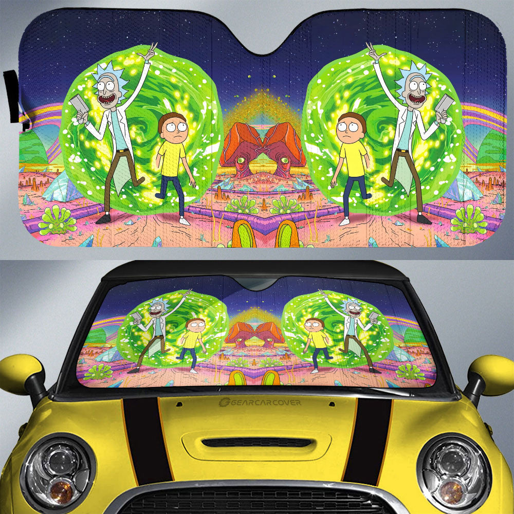 Rick and Morty Car Sunshade Custom Car Interior Accessories - Gearcarcover - 1