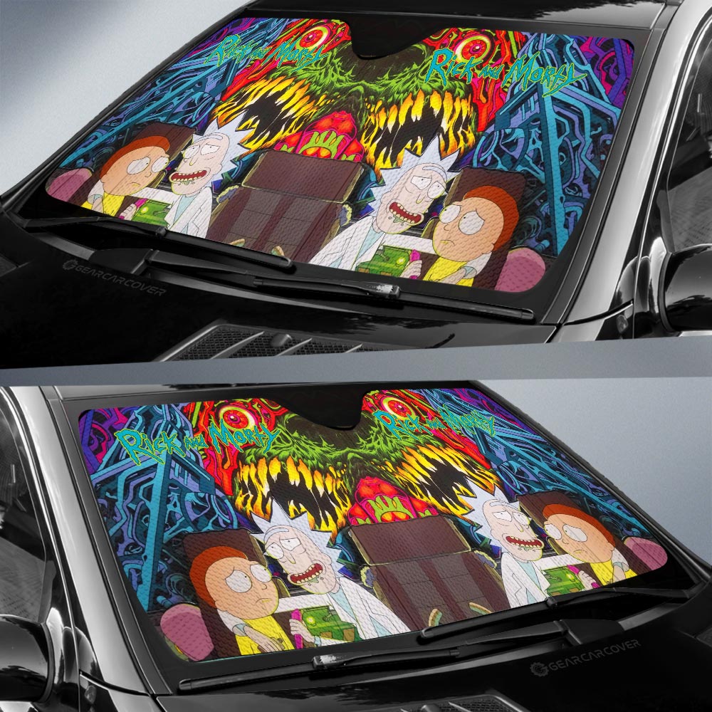 Rick and Morty Car Sunshade Custom Car Interior Accessories - Gearcarcover - 2