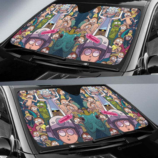 Rick and Morty Car Sunshade Custom Car Interior Accessories - Gearcarcover - 2