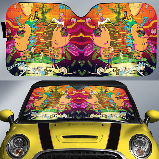 Rick and Morty Car Sunshade Custom Car Interior Accessories - Gearcarcover - 1