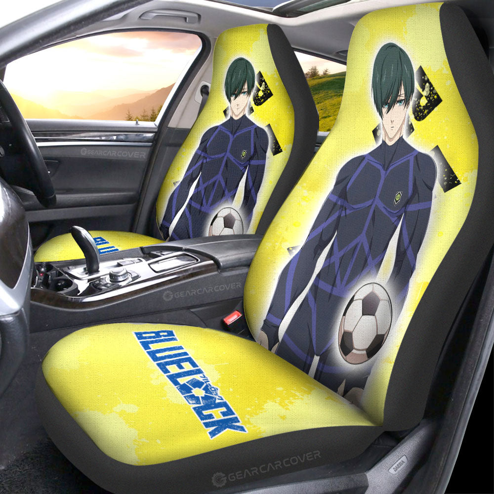 Rin Itoshi Car Seat Covers Custom - Gearcarcover - 3