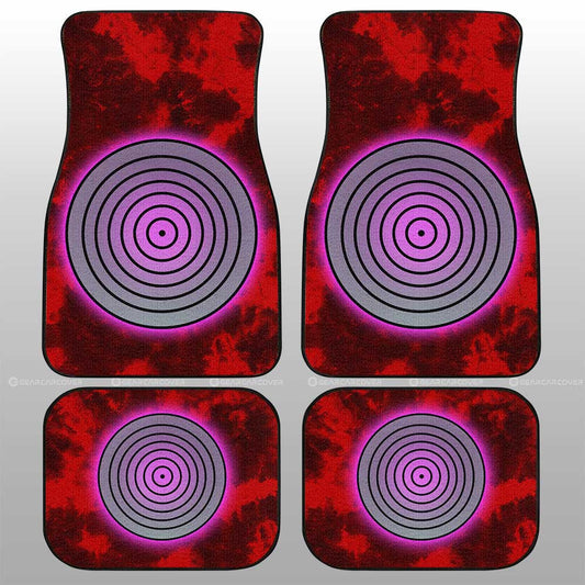 Rinnegan Car Floor Mats Custom Anime Tie Dye Style - Gearcarcover - 1