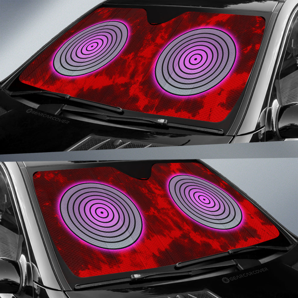 Rinnegan Car Sunshade Custom Anime Tie Dye Style - Gearcarcover - 2