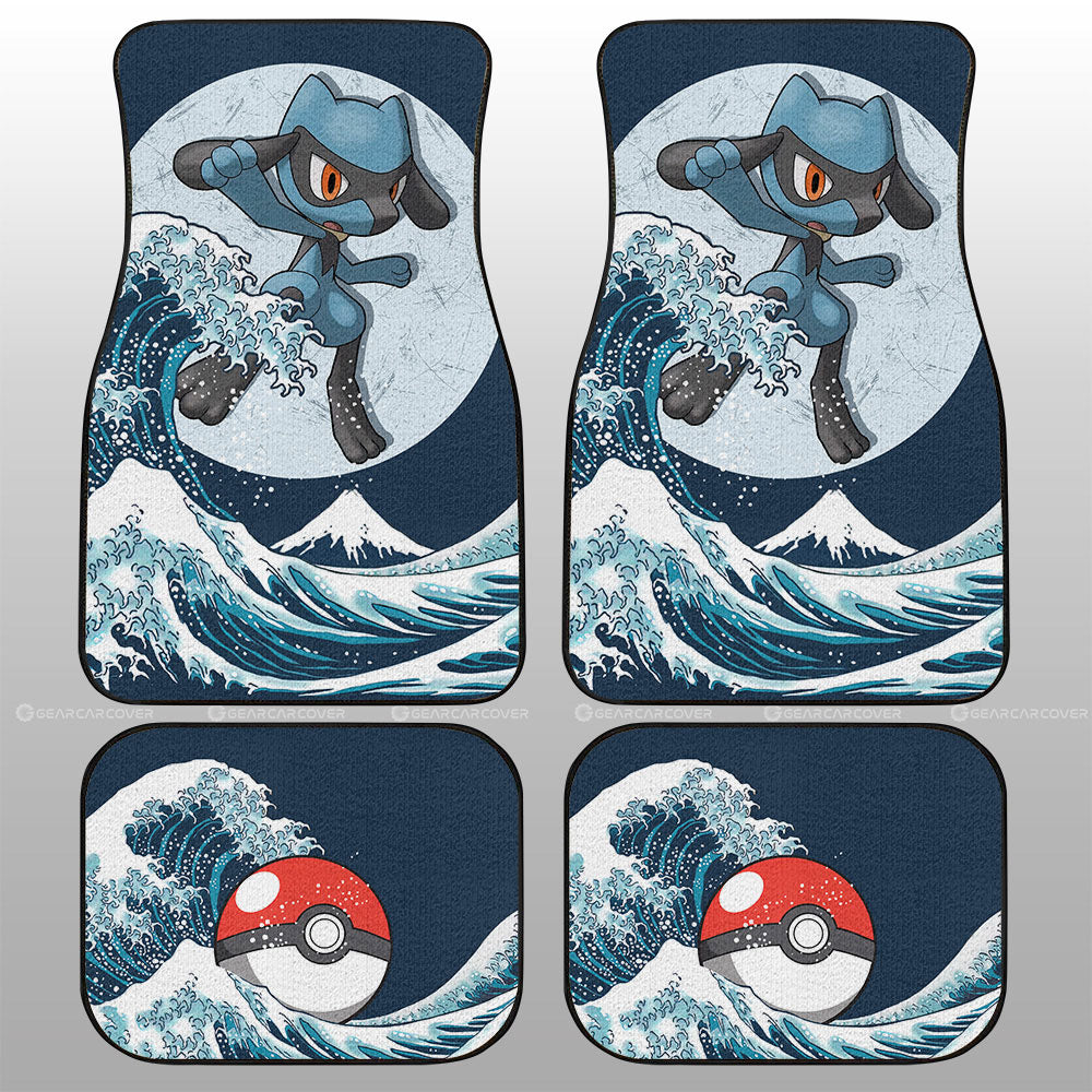 Riolu Car Floor Mats Custom Pokemon Car Accessories - Gearcarcover - 1