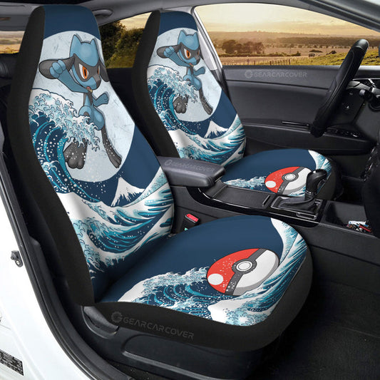 Riolu Car Seat Covers Custom Pokemon Car Accessories - Gearcarcover - 2